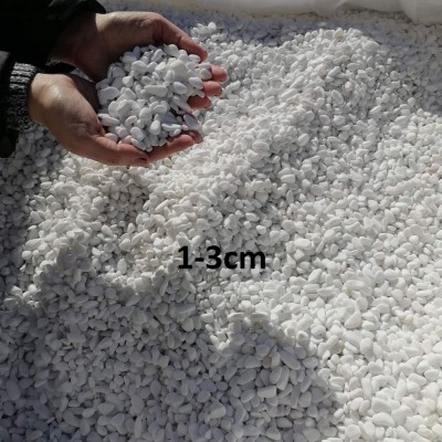 Thasos White Pebbles 10-30mm - Bag 20Kg