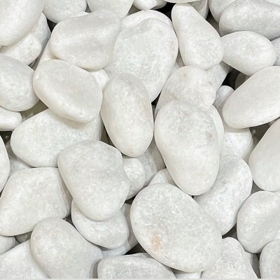 White Pure Pebbles 20-40mm - Bag 20Kg