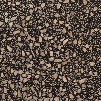 Terrazzo Slab - Carrara Black - 250 x 120 x 3